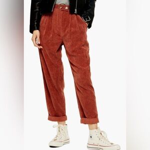 Topshop Straight Leg Cord Trousers